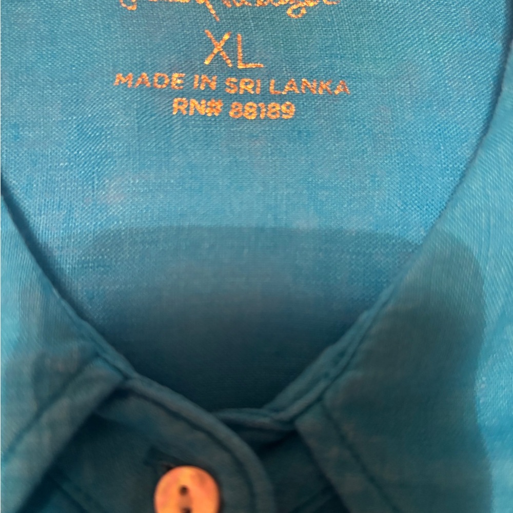 Lilly Pulitzer Sea View Linen Top XL - Picture 4 of 5